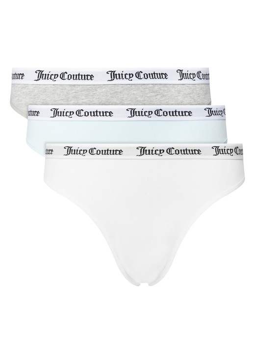 Chiloti dama Juicy Couture, Alb/Gri