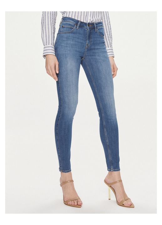 Blugi dama Lee, bumbac/lyocell/elastan, albastru, W29-L29 US