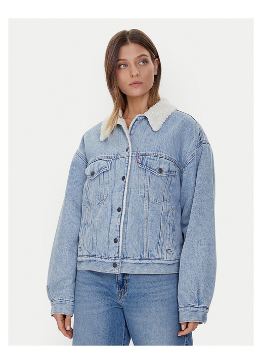 Geaca de blugi dama Levi's, albastru, denim