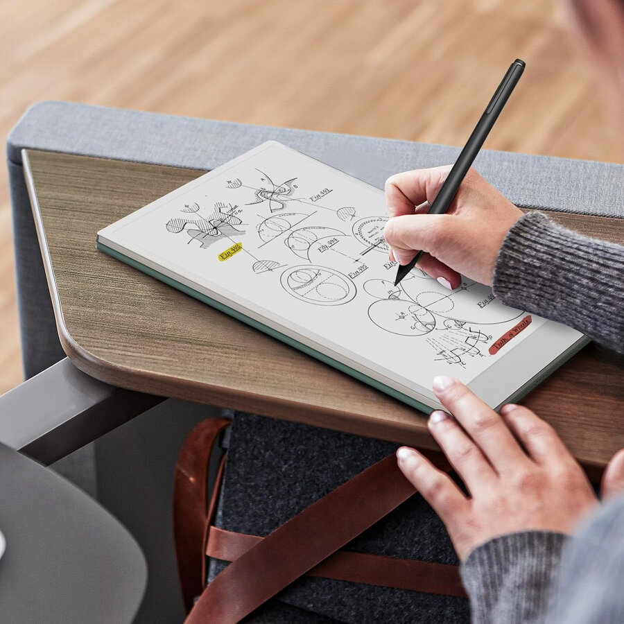 Husa MoKo Book Folio pentru Remarkable Paper Pro 11.8", Magnetic, Verde
