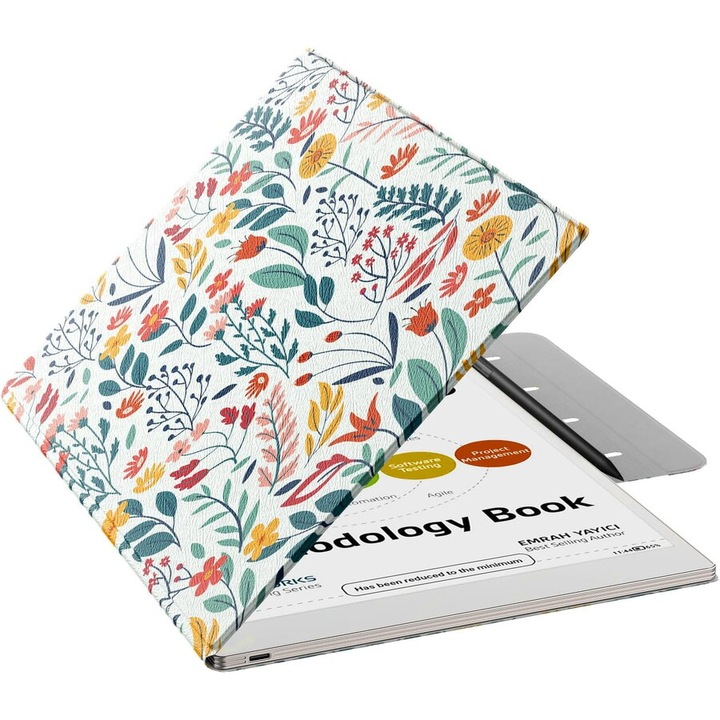 Husa MoKo Book Folio pentru Remarkable Paper Pro 11.8", Magnetic, Tropical