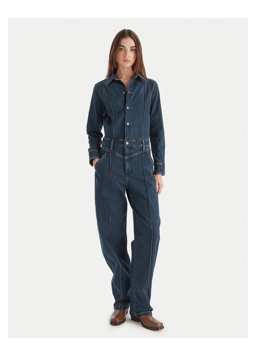 Salopeta cu maneca lunga pentru dama, Wrangler, bleumarin
