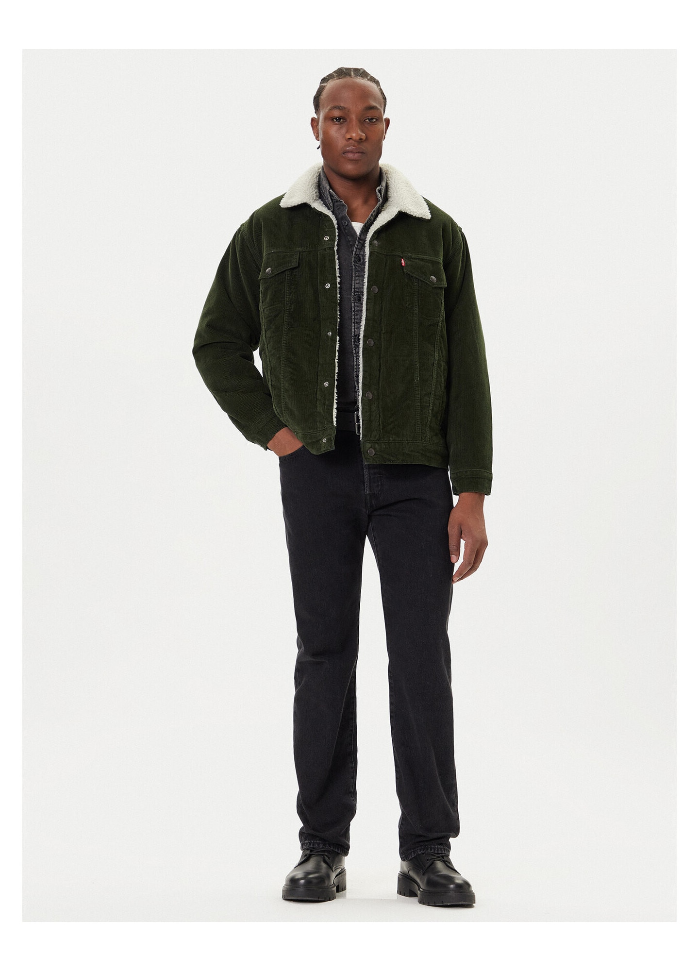 Blugi barbati Levi's, negru, denim, W32-L30 US - eMAG.ro
