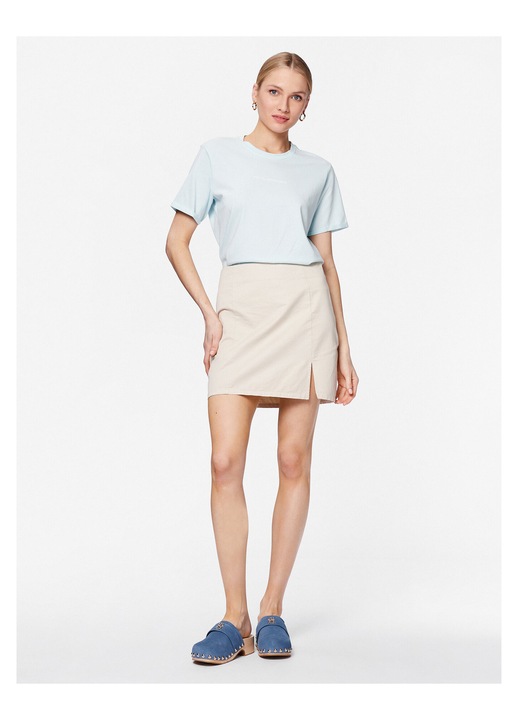 Fusta mini, Moss Copenhagen, ecru, fabrica usoara, S INTL