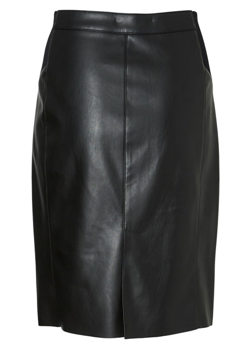 Fusta, Vero Moda, VMBUTTERSIA, neagra, fermoar