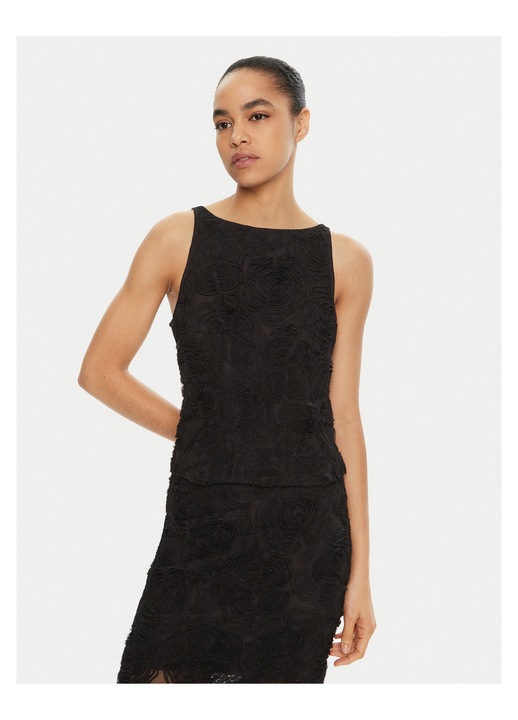 Top pentru dama, Rotate, Negru