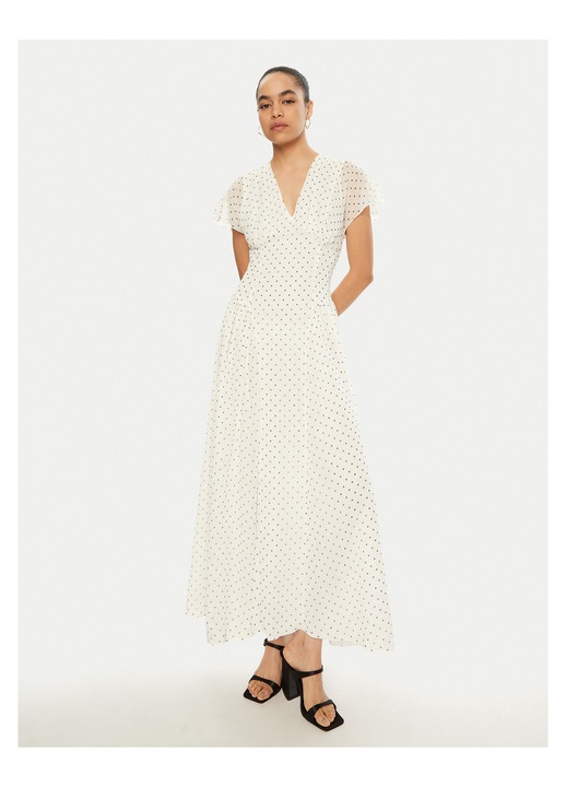 Rochie de zi, ROTATE, alb