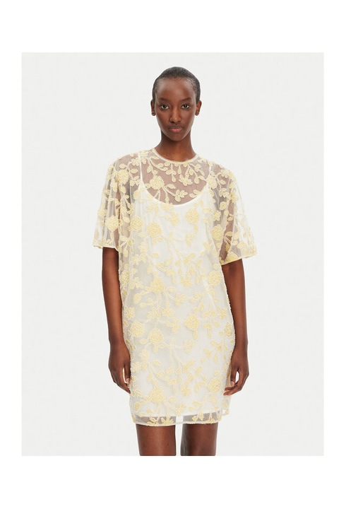 Rochie de cocktail, Rotate, galben