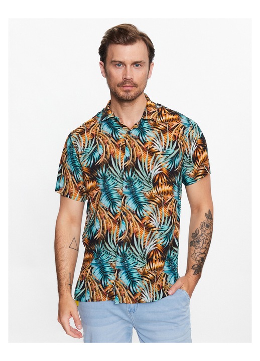 Camasa barbati Indicode, multicolor, bumbac, L INTL