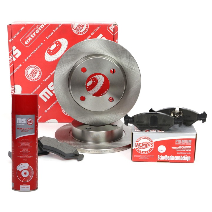 Master-Sport féktárcsa és fékbetét készlet, 240mm, 4 lyuk, Ford Fiesta IV-hez