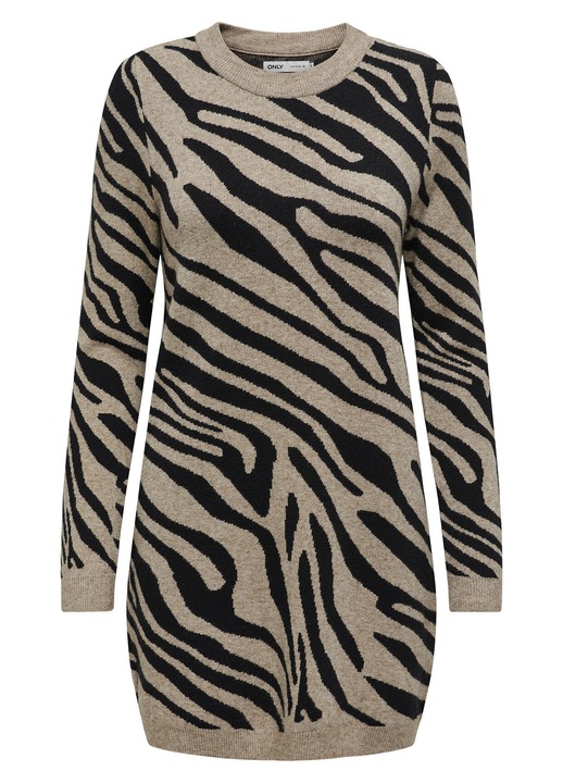 Rochie tricotata de dama Only, maro, fabricata din material elastic