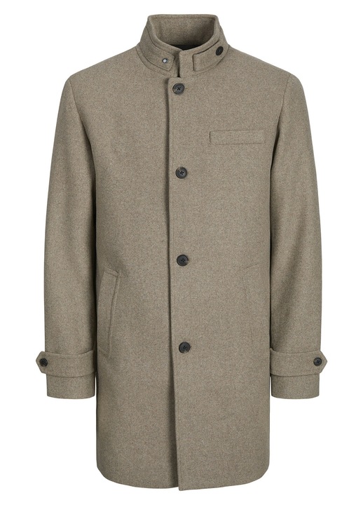 Palton pentru barbati, Jack & Jones, bej, lana