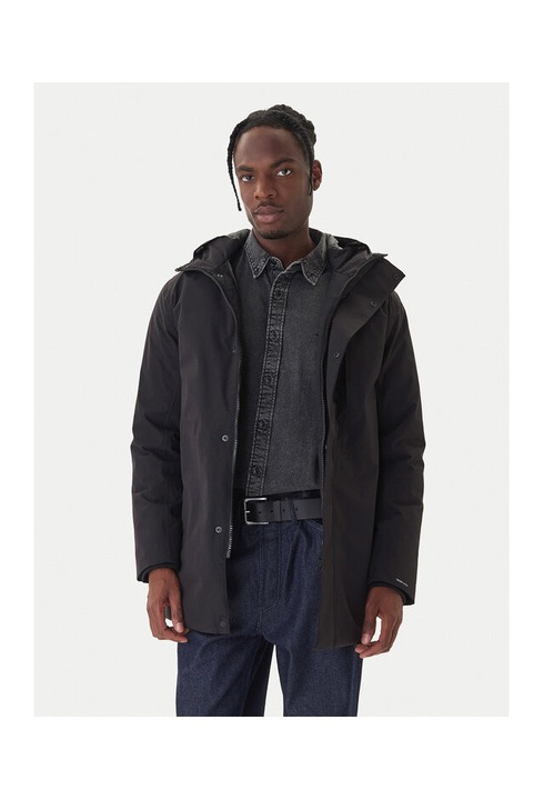 Geaca de iarna barbati Jack & Jones, negru, fabricata din materiale de calitate