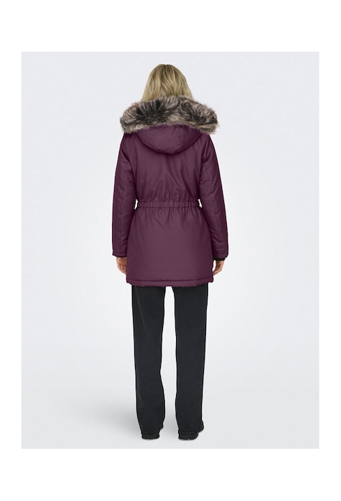 Geaca dama Only, roz, fabricata din material de calitate