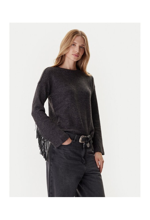 Pulover Only, bej, 87% poliester reciclat, 9% viscoza, 4% elastan, Gri