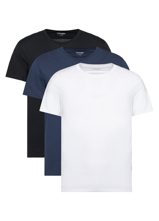 Set 3 tricouri barbatesti Wrangler, multicolor, bumbac, 2XL INTL