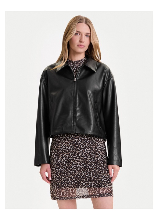 Geaca din imitatie de piele dama Only, negru, XS INTL