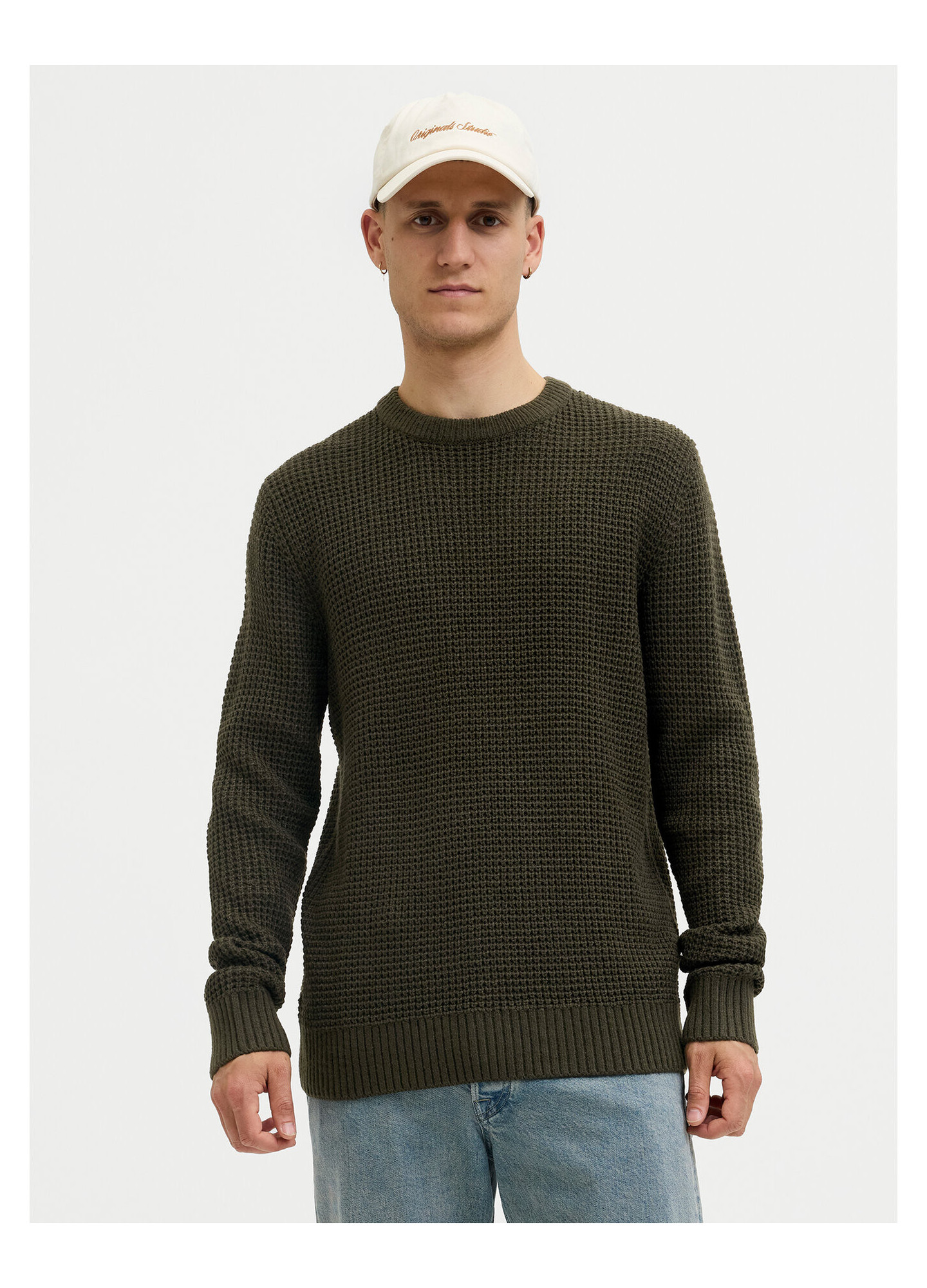 Bluza barbati, Jack & Jones, verde, S INTL