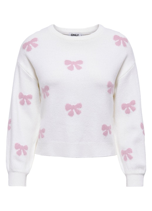 Pulover dama Only, alb