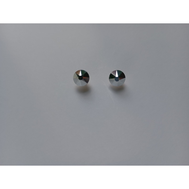 Cercei placati cu aur 18K si Swarovski Comet Argent 6mm