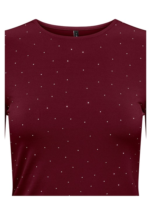 Bluza dama Only, visiniu, textil