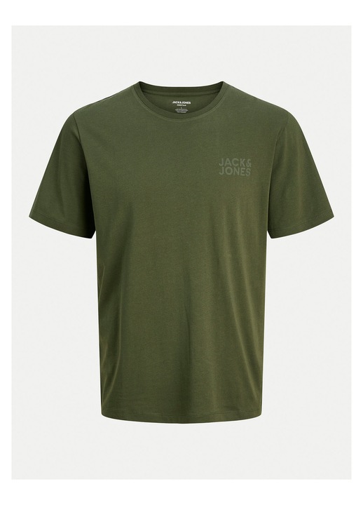Tricou barbatesc Jack & Jones, verde, bumbac