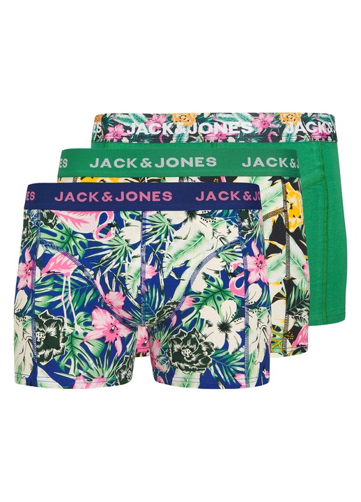 Set 3 perechi boxeri barbati, Jack & Jones, Verde, S INTL