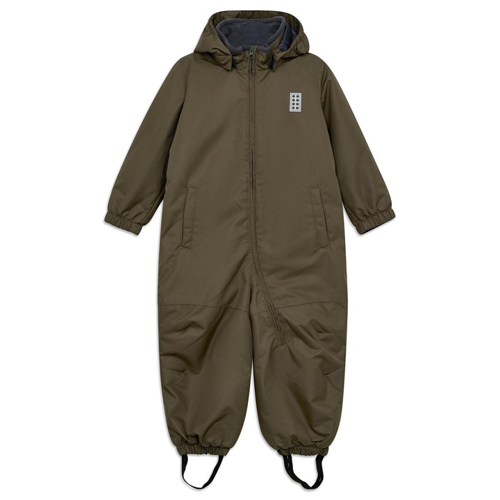 Salopeta de iarna copii, LEGO, impermeabila, respirabila, verde, poliester, 104 CM