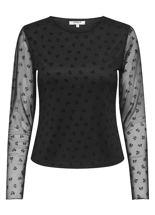 Bluza dama Only, neagra, material usor, croiala moderna