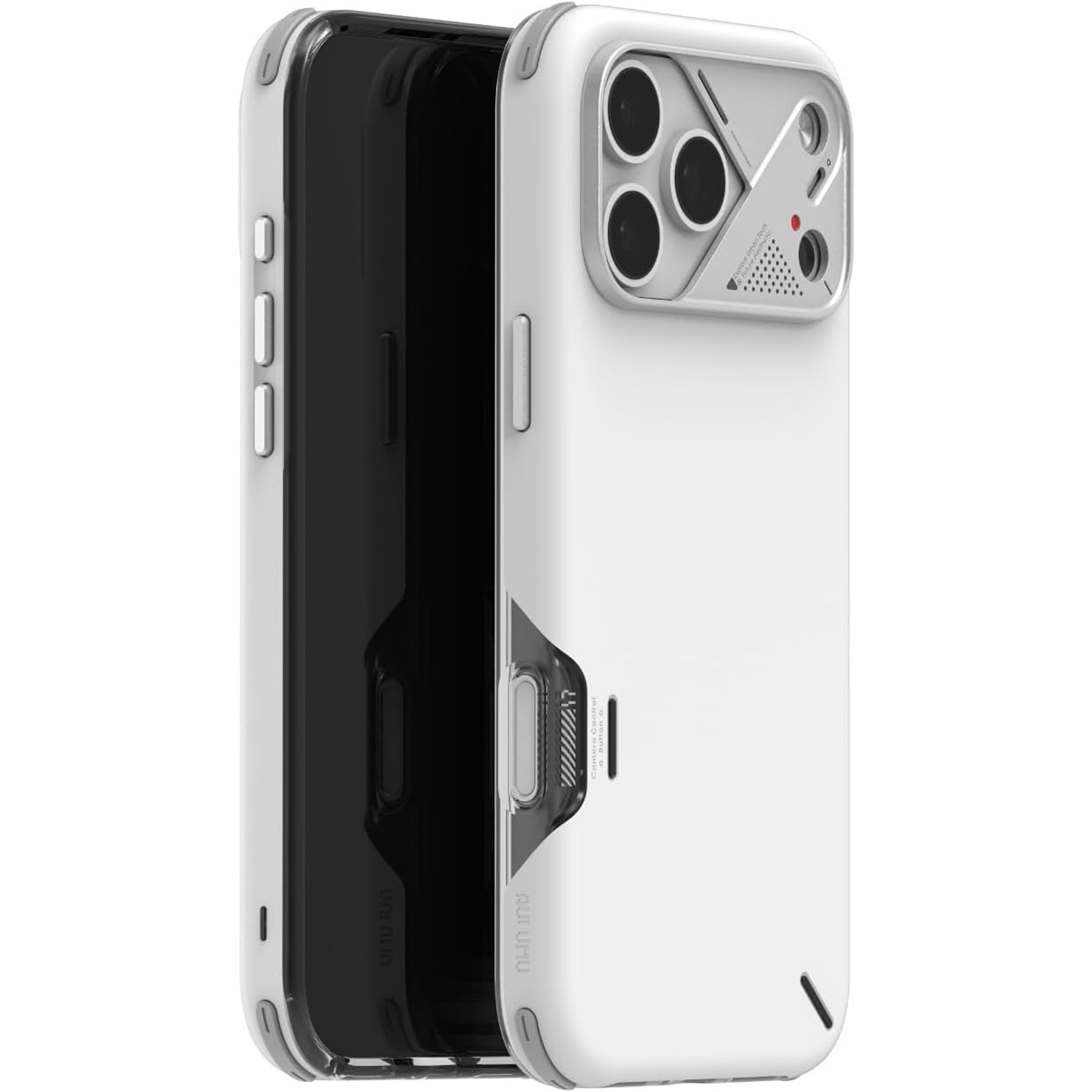 Husa pentru iPhone 17 Pro, Aulumu A17 Slim Shockproof, Ultra slim, Compatibila MagSafe, Racire activa CoolHyper, Antisoc, Protectie Camera, Butoane aluminiu tactile, Alb