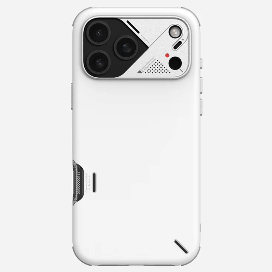 Husa pentru iPhone 17 Pro, Aulumu A17 Slim Shockproof, Ultra slim, Compatibila MagSafe, Racire activa CoolHyper, Antisoc, Protectie Camera, Butoane aluminiu tactile, Alb