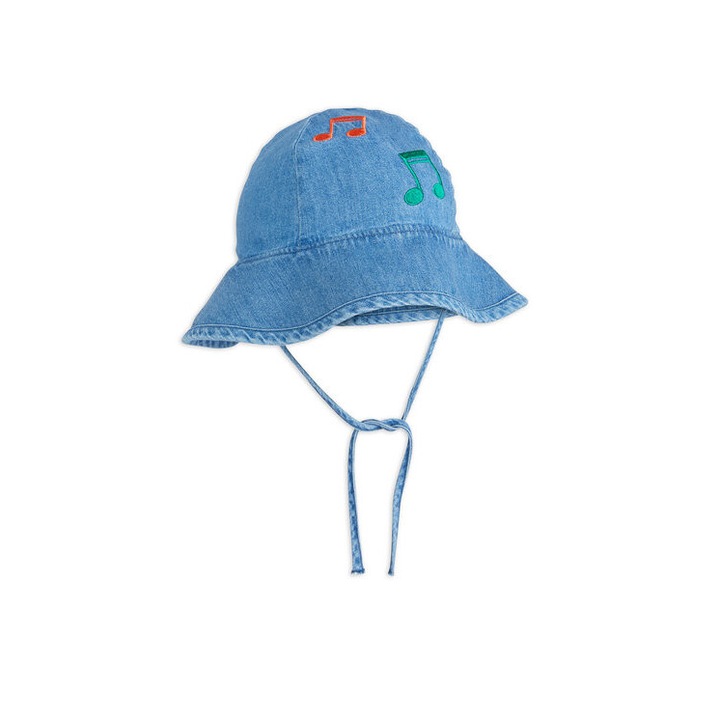 Palarie unisex Mini Rodini, bumbac, albastra, 48/50