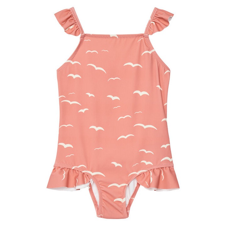 Costum de baie copii, Mini Rodini, roz