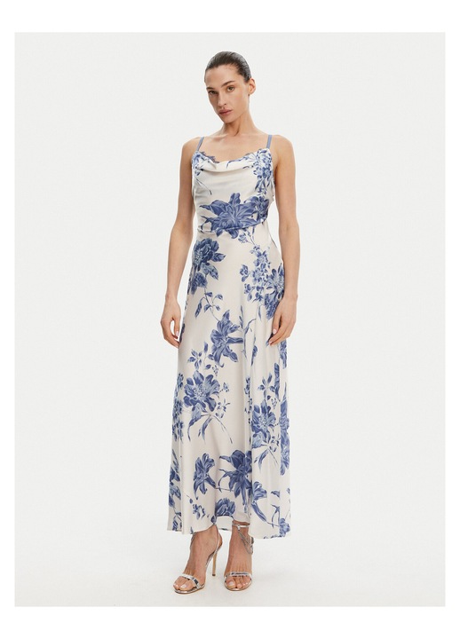 Rochie de seara dama Guess, ecru/albastru, XL INTL