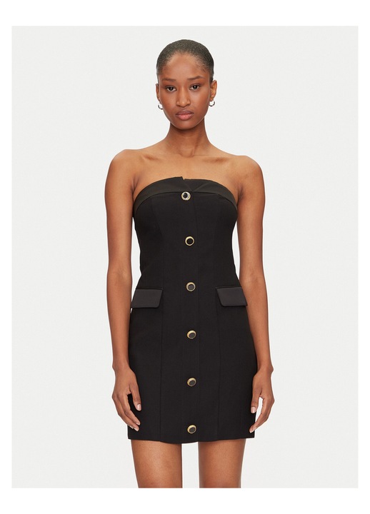 Rochie cocktail, GUESS BY MARCIANO, neagra, poliester, fermoar, 44 EU