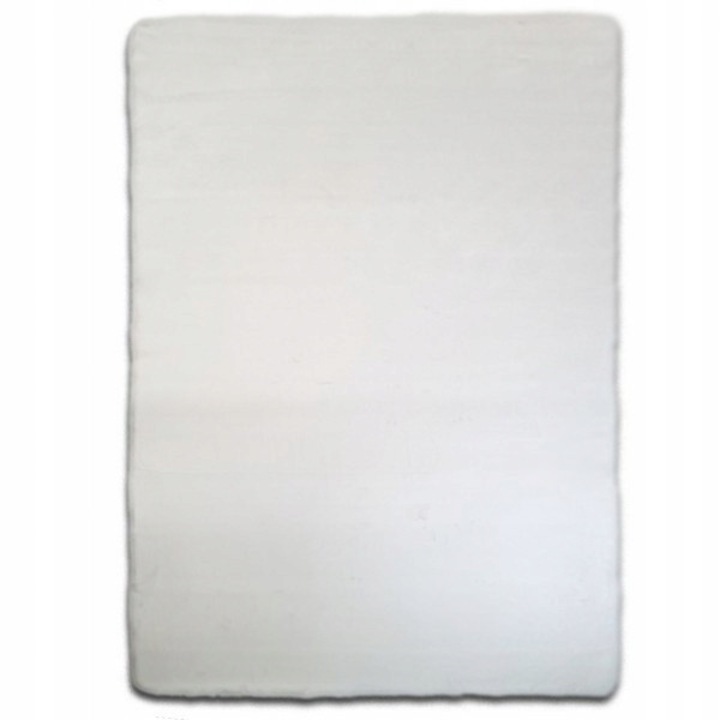 Covor Pufos, Multi Decor, 80x150 cm, Blanos, Fund Antiderapant, Usor De Intretinut, Cu Strat De Cauciuc Pe Spate, Alb