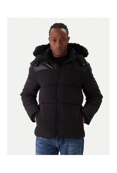Geaca de iarna Guess, negru, barbati