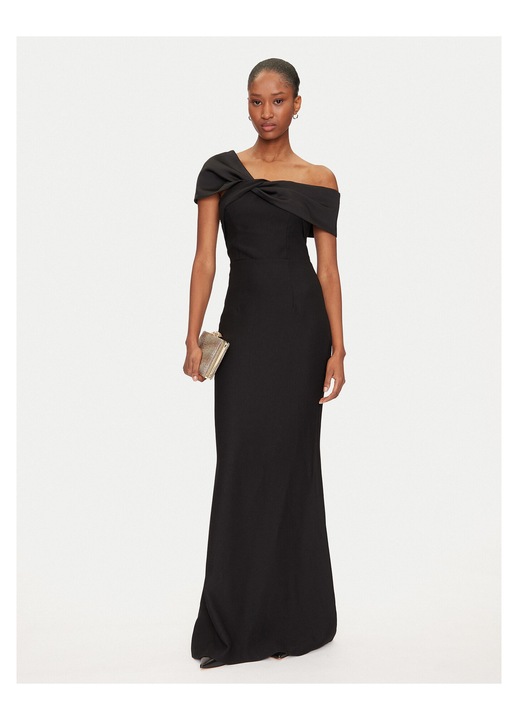 Rochie de seara, GUESS BY MARCIANO, neagra, poliester, fermoar, 38 EU