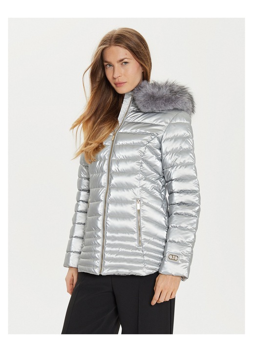 Geaca de puf dama Guess by Marciano, Argintiu