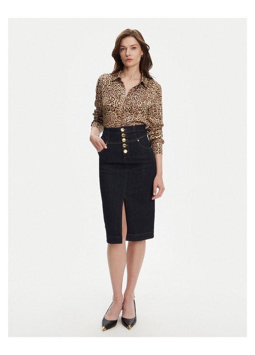 Fusta de blugi, GUESS BY MARCIANO, bleumarin, 36 EU