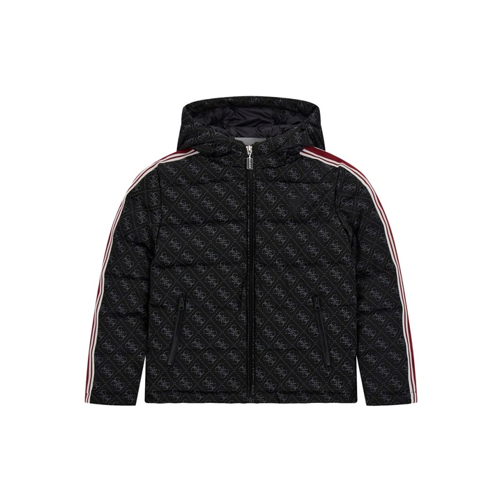 Geaca de iarna Guess, neagra, pentru baieti, 116 CM
