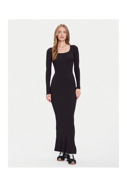 Rochie casual de dama Guess, negru, fabric elastic