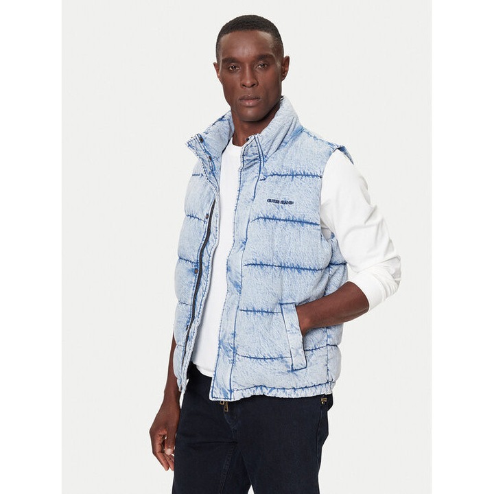 Vesta barbateasca Guess, albastra, M INTL