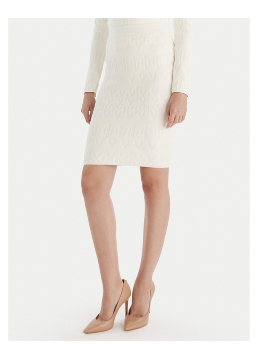 Fusta creion dama Guess By Marciano, ecru, 2 caracteristici reprezentative