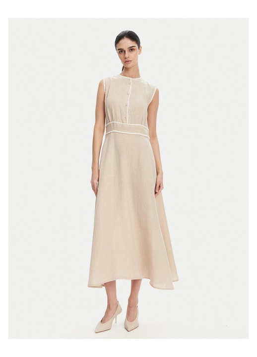 Rochie de vara, Editura Icona, bej, 48 EU