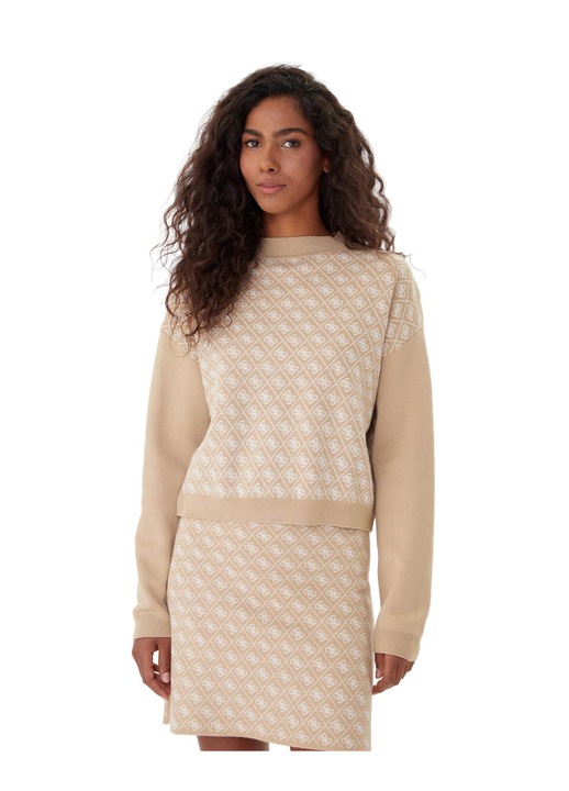 Pulover pentru dama Guess, bej, XL INTL