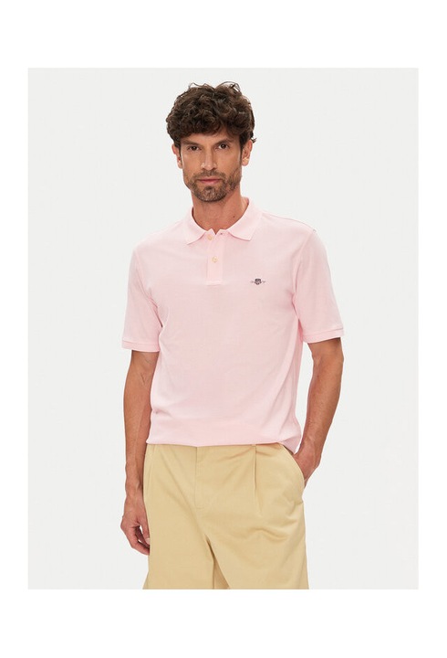 Tricou barbati Gant, roz, bumbac