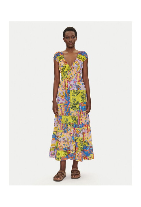 Rochie de vara dama Iconique, multicolora, fabricat din materiale usoare