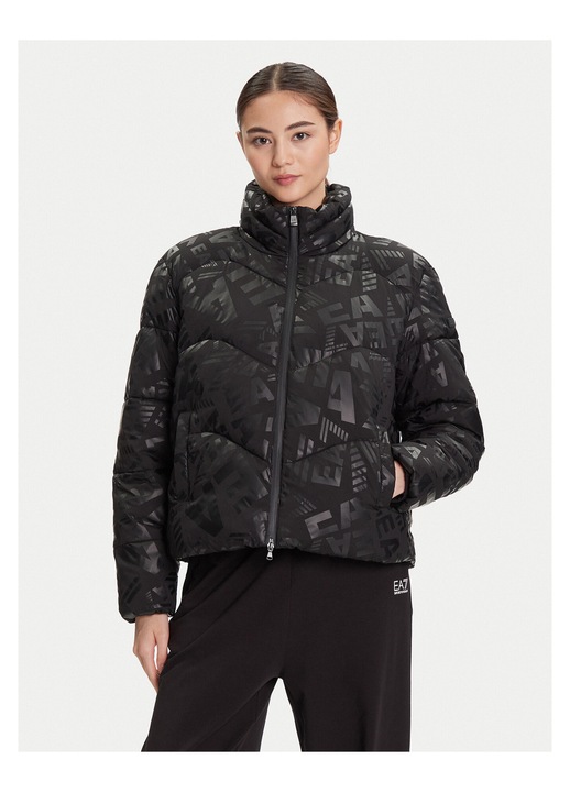 Geaca de iarna, EA7, neagra, pentru femei
