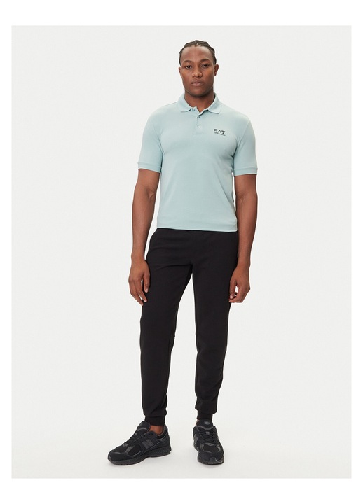 Tricou barbati EA7, albastru, bumbac